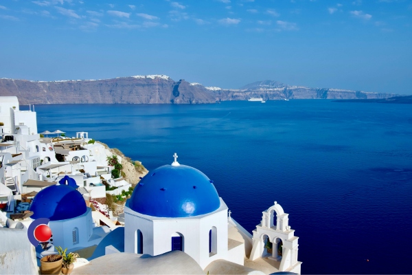 Uitzicht op zee in Griekenland